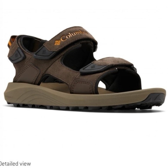 New COLUMBIA - Trailstorm Hiker 3 Strap sporty Sandals brown & orange size 12 - Picture 1 of 11